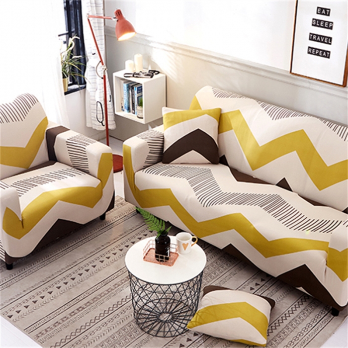 91家纺网 家纺一手货源 找家纺 逐日沙发套 2023新款牛奶丝印花沙发套 索雅