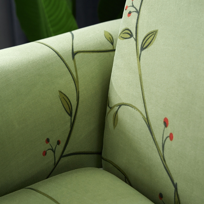 91家纺网 家纺一手货源 找家纺 逐日沙发套 2023新款牛奶丝印花沙发套 田园