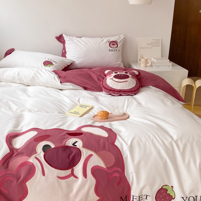 91家纺网 家纺一手货源 找家纺 （总）朗莎 2022新款全棉水洗棉迪士尼系列四件套