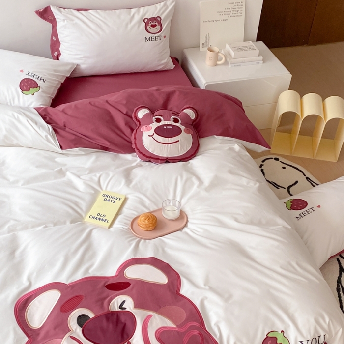 91家纺网 家纺一手货源 找家纺 （总）朗莎 2022新款全棉水洗棉迪士尼系列四件套