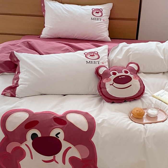 91家纺网 家纺一手货源 找家纺 （总）朗莎 2022新款全棉水洗棉迪士尼系列四件套