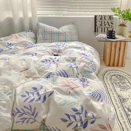 91家纺网 家纺一手货源 找家纺 （总）雅居纺 2022新款全棉13070印花小清新四件套