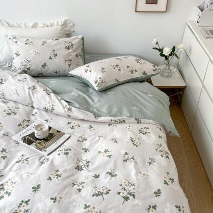 91家纺网 家纺一手货源 找家纺 （总）梦家居 2022新款小清新系列全棉四件套