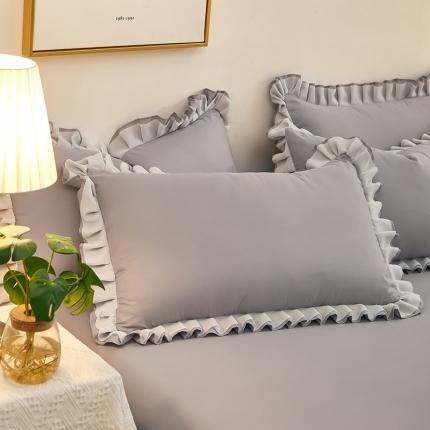 91家纺网 家纺一手货源 找家纺 （总）莉莉安 2025新款韩版公主风亲肤单枕套-爱恋