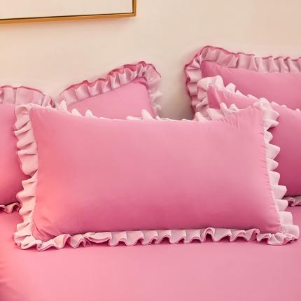 91家纺网 家纺一手货源 找家纺 （总）莉莉安 2025新款韩版公主风亲肤单枕套-爱恋