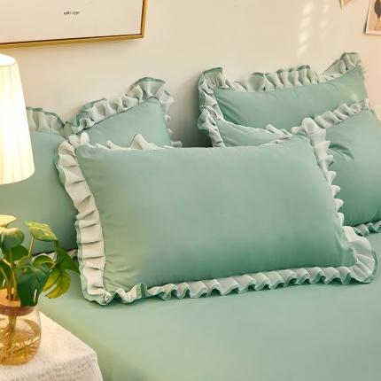 91家纺网 家纺一手货源 找家纺 （总）莉莉安 2025新款韩版公主风亲肤单枕套-爱恋