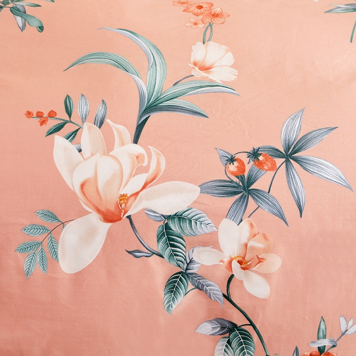 91家纺网 家纺一手货源 找家纺 十个点家纺 2022新款全棉蕾丝夹棉床裙四件套 如诗如画-粉