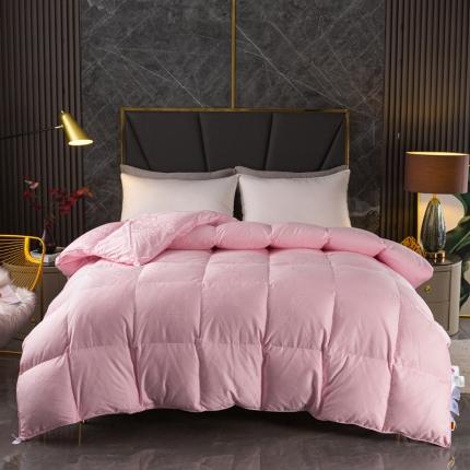 91家纺网 家纺一手货源 找家纺 （总）岚司羽 新款全棉双层羽绒被脱卸横头95%鹅绒被冬被