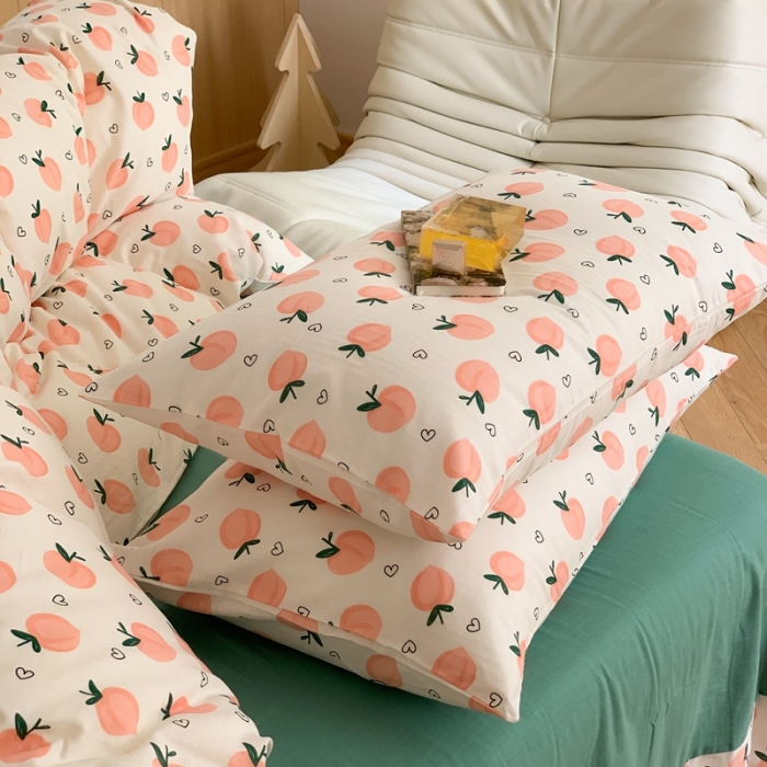 91家纺网 家纺一手货源 找家纺 （总）金丝鸟 2022新款全棉双层纱四件套