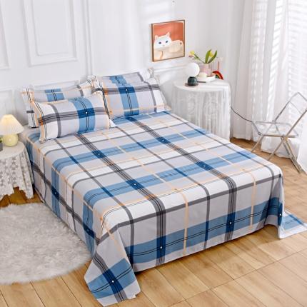 91家纺网 家纺一手货源 找家纺 （总）亿佳人 2025新款加厚芦荟棉床单磨毛化纤床单