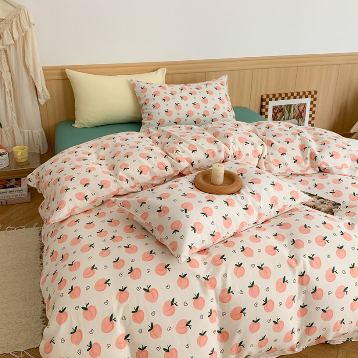 91家纺网 家纺一手货源 找家纺 （总）金丝鸟 2022新款全棉双层纱四件套