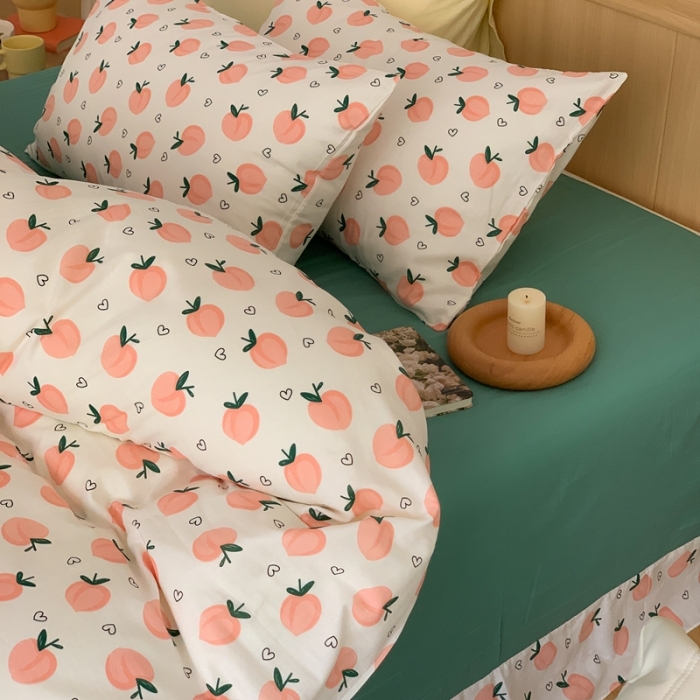 91家纺网 家纺一手货源 找家纺 （总）金丝鸟 2022新款全棉双层纱四件套