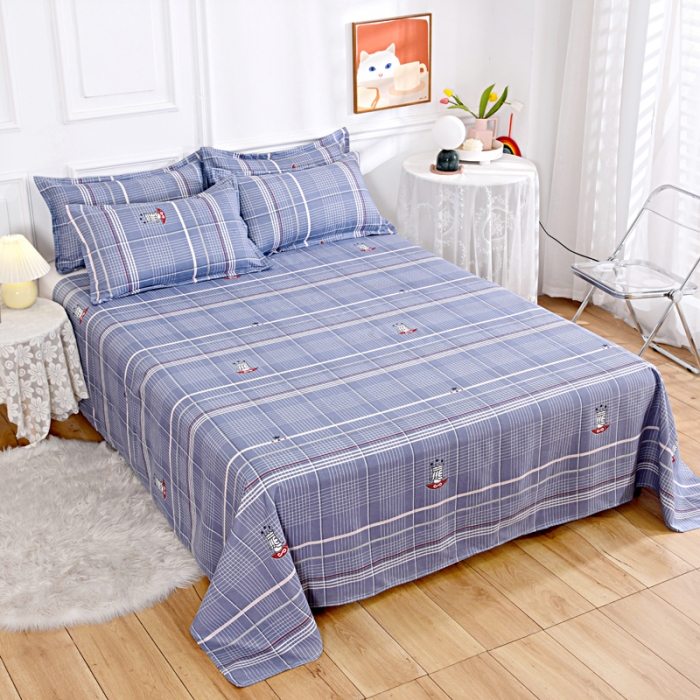 91家纺网 家纺一手货源 找家纺 梵巢家纺 芦荟棉单床单 布拉格