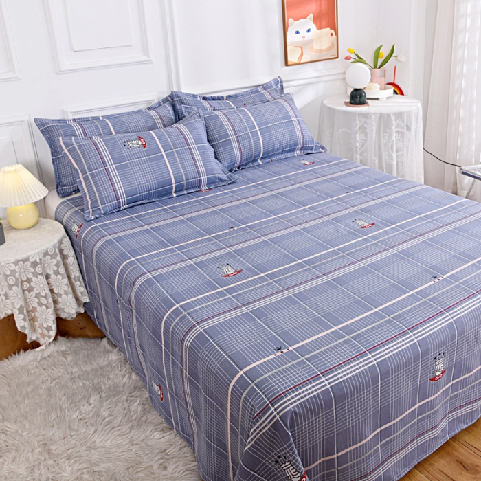 91家纺网 家纺一手货源 找家纺 梵巢家纺 芦荟棉单床单 布拉格