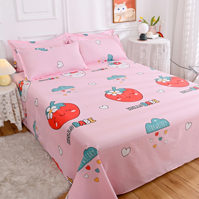 91家纺网 家纺一手货源 找家纺 梵巢家纺 芦荟棉单床单 苹果派