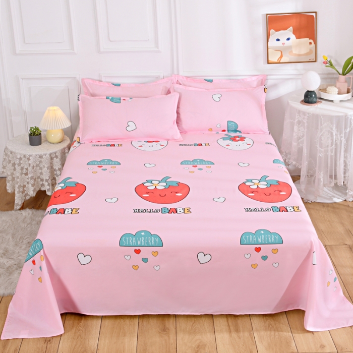 91家纺网 家纺一手货源 找家纺 梵巢家纺 芦荟棉单床单 苹果派