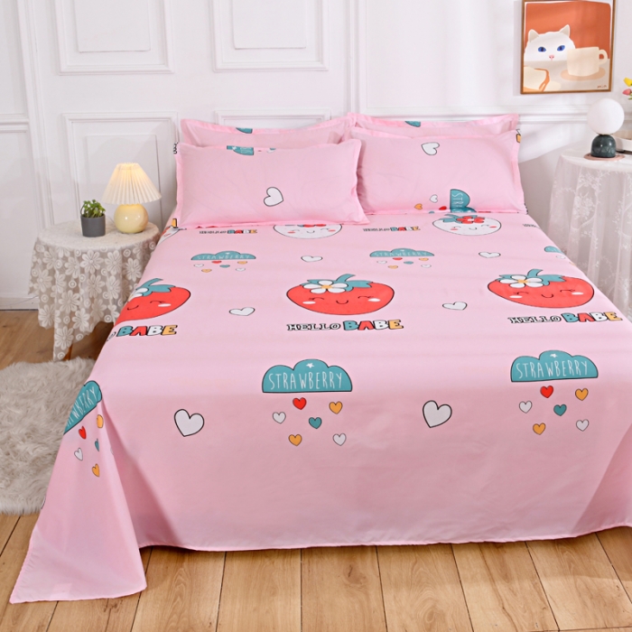 91家纺网 家纺一手货源 找家纺 梵巢家纺 芦荟棉单床单 苹果派