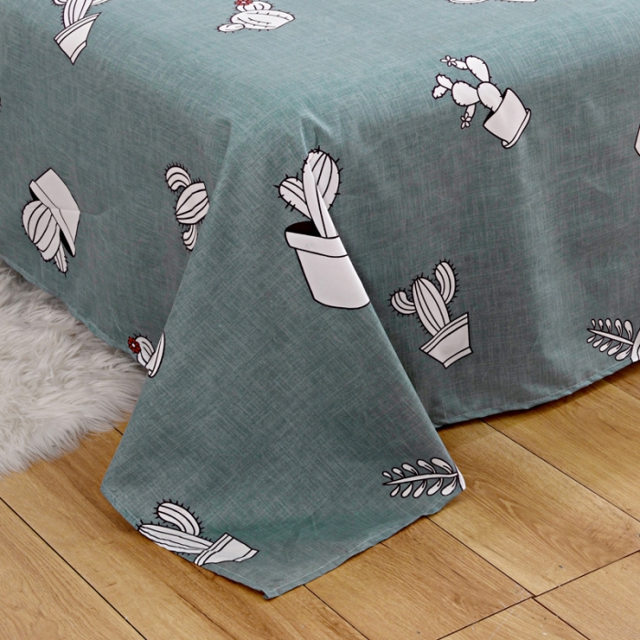 91家纺网 家纺一手货源 找家纺 梵巢家纺 芦荟棉单床单 仙人掌