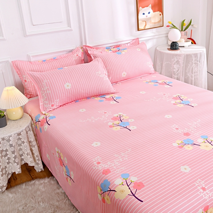 91家纺网 家纺一手货源 找家纺 梵巢家纺 芦荟棉单床单 幸运树