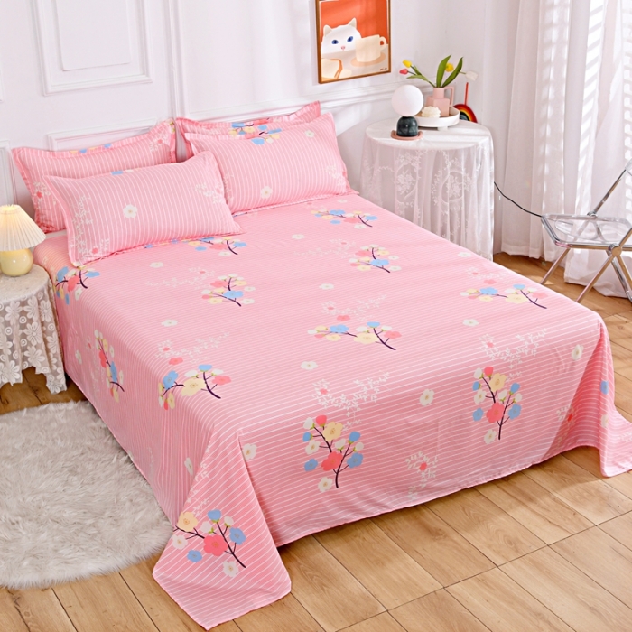 91家纺网 家纺一手货源 找家纺 梵巢家纺 芦荟棉单床单 幸运树