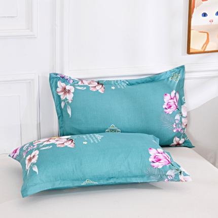 91家纺网 家纺一手货源 找家纺 梵巢 芦荟棉单枕套48*74cm 夏日蔷薇