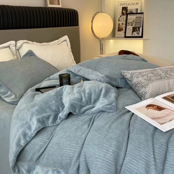 91家纺网 家纺一手货源 找家纺 左视觉 轻奢绒套件样片