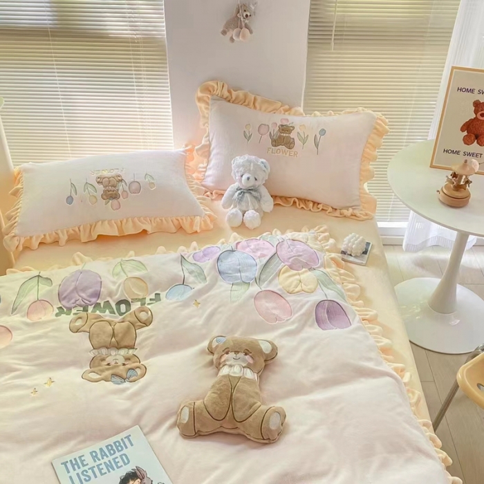 91家纺网 家纺一手货源 找家纺 左视觉创意摄影  小清新绒类样片