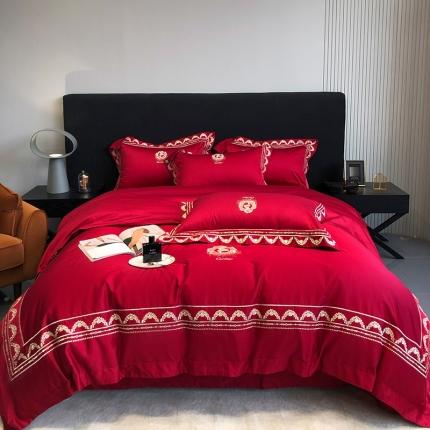 （总）馨蕊家居 2022新款100支倾城系列高精密刺绣四件套