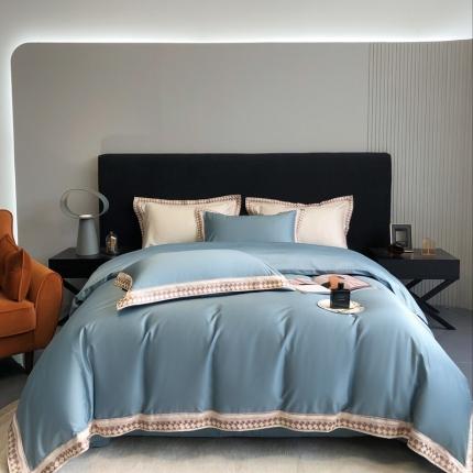 （总）馨蕊家居 2022新款100支慕系列高精密刺绣四件套