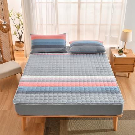 91家纺网 家纺一手货源 找家纺 总-雪云美2022新款A类全棉色织水洗棉夹棉单床笠床罩可定制