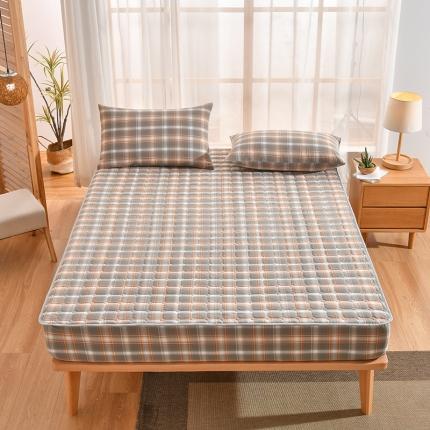 91家纺网 家纺一手货源 找家纺 总-雪云美2022新款A类全棉色织水洗棉夹棉单床笠床罩可定制