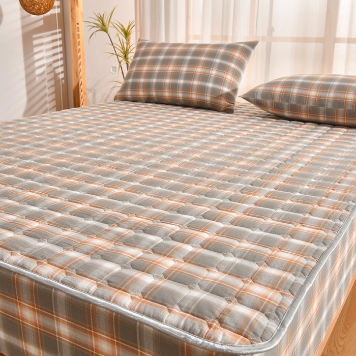 91家纺网 家纺一手货源 找家纺 雪云美2022A类全棉色织水洗棉夹棉单床笠床罩可定制 诺尔卡