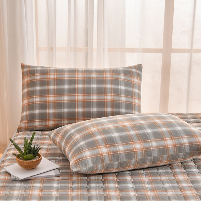 91家纺网 家纺一手货源 找家纺 雪云美2022A类全棉色织水洗棉夹棉单床笠床罩可定制 诺尔卡