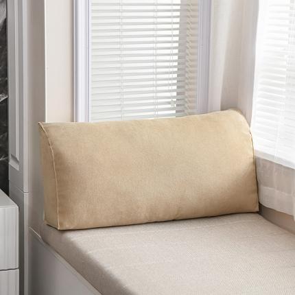 一兰 2022卡宾系列靠垫抱枕沙发飘窗靠垫单人护腰靠垫可拆洗 阳光米