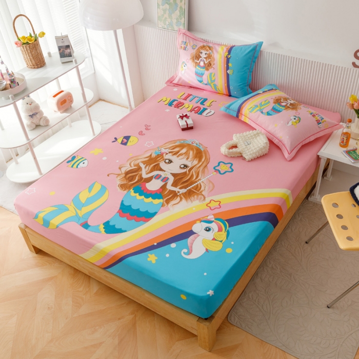 91家纺网 家纺一手货源 找家纺 金爱家 2023新款全棉大版单品 美人鱼