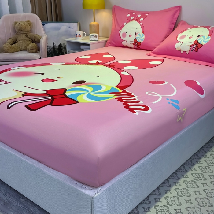 91家纺网 家纺一手货源 找家纺 金爱家 2023新款全棉大版单品 森兔