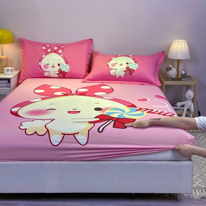 91家纺网 家纺一手货源 找家纺 金爱家 2023新款全棉大版单品 森兔