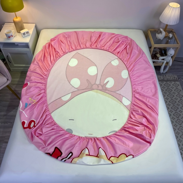 91家纺网 家纺一手货源 找家纺 金爱家 2023新款全棉大版单品 森兔