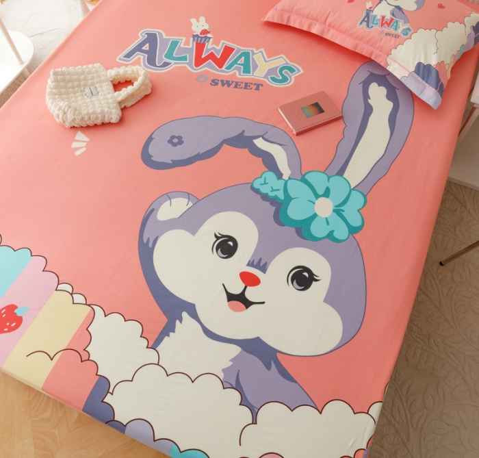 91家纺网 家纺一手货源 找家纺 金爱家 2023新款全棉大版单品 小兔子