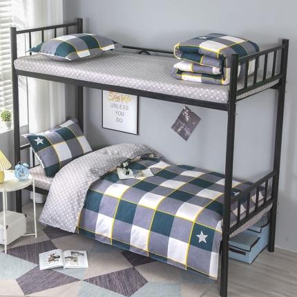 91家纺网 家纺一手货源 找家纺 (总)简冠 2023新北欧风亲肤植物羊绒磨毛宿舍单品及三件套