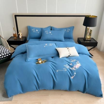 91家纺网 家纺一手货源 找家纺 （总）优轩家居 2022新款碳素磨毛刺绣四件套汇总