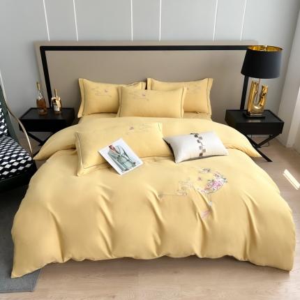 91家纺网 家纺一手货源 找家纺 （总）优轩家居 2022新款碳素磨毛刺绣四件套汇总