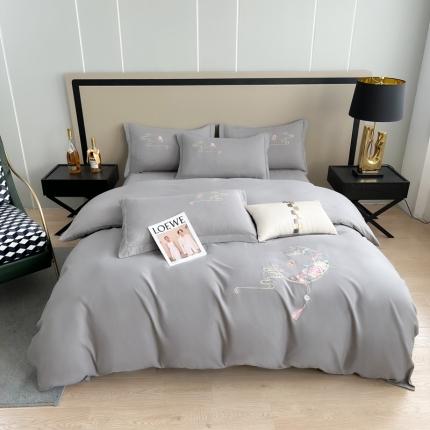 91家纺网 家纺一手货源 找家纺 （总）优轩家居 2022新款碳素磨毛刺绣四件套汇总