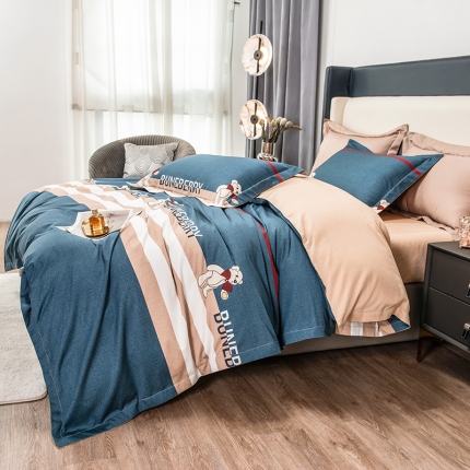 91家纺网 家纺一手货源 找家纺 品乐100支长绒棉数码印花（全棉）被套