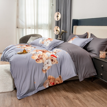 91家纺网 家纺一手货源 找家纺 品乐100支长绒棉数码印花（全棉）被套