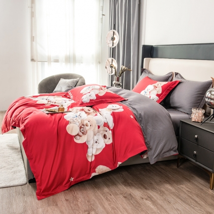 91家纺网 家纺一手货源 找家纺 品乐100支长绒棉数码印花（全棉）被套