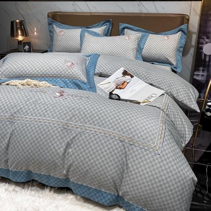 91家纺网 家纺一手货源 找家纺 （总）花漾家居 2023新款秋冬磨毛绣花四件套