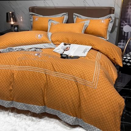 91家纺网 家纺一手货源 找家纺 （总）花漾家居 2023新款秋冬磨毛绣花四件套