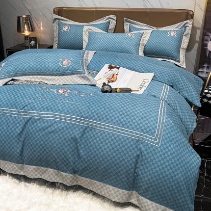 91家纺网 家纺一手货源 找家纺 （总）花漾家居 2023新款秋冬磨毛绣花四件套