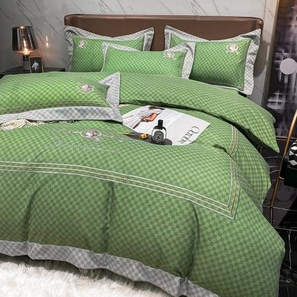 91家纺网 家纺一手货源 找家纺 （总）花漾家居 2023新款秋冬磨毛绣花四件套